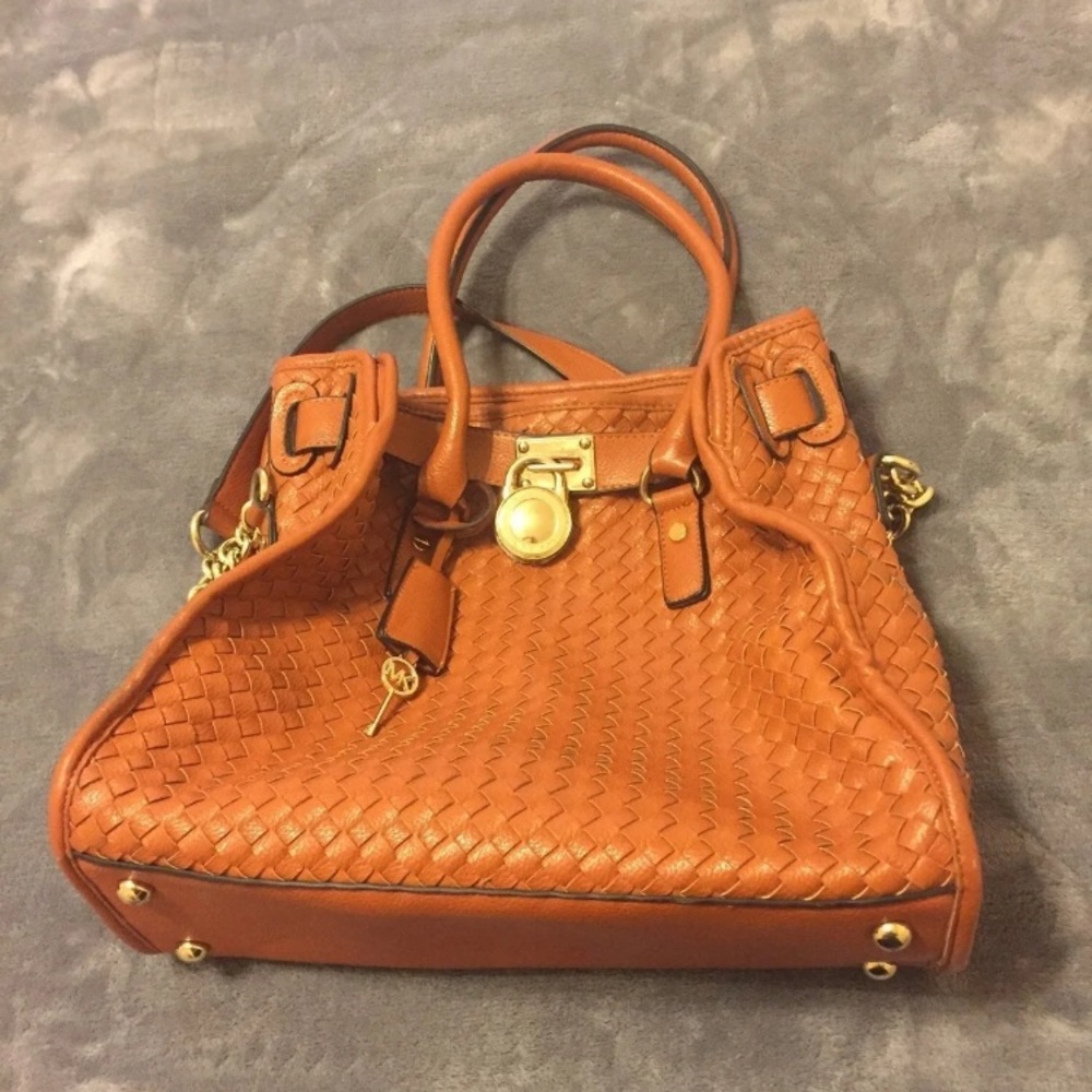 Michael Kors Woven Hamilton Bag